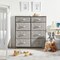 mDesign Tall Storage Dresser Furniture with 8 Slim Fabric Drawers